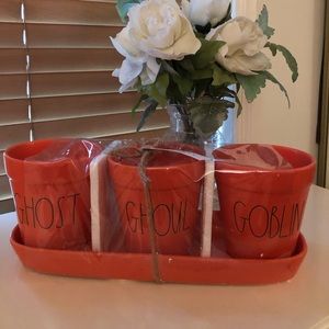 Rae Dunn Ghost Ghoul Goblin planter